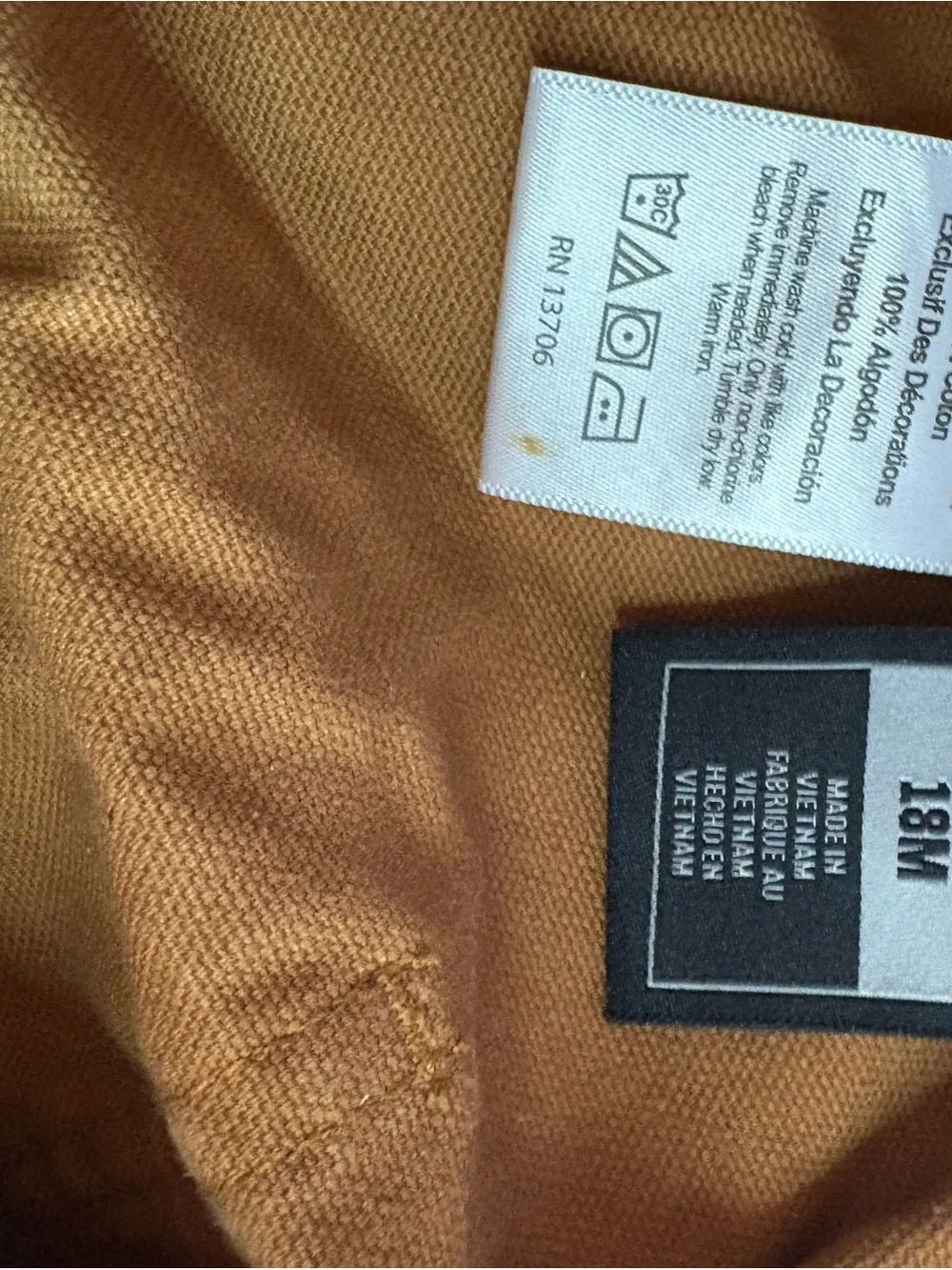 Carhartt Tan Brown Duck Carpenter Overalls